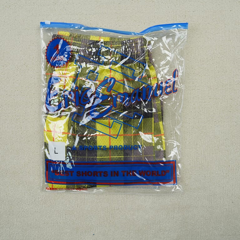 Eric Emanuel EE Basic Short Yellow/Black Plaid - 2