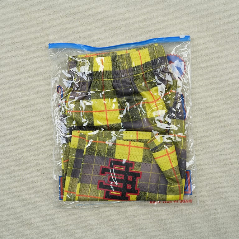 Eric Emanuel EE Basic Short Yellow/Black Plaid - 3