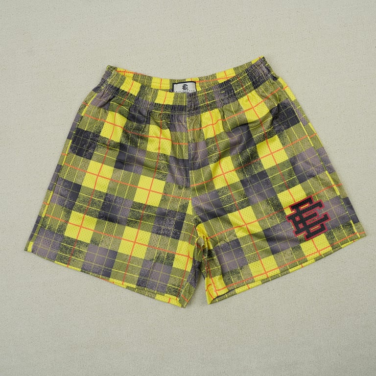 Eric Emanuel EE Basic Short Yellow/Black Plaid - 4