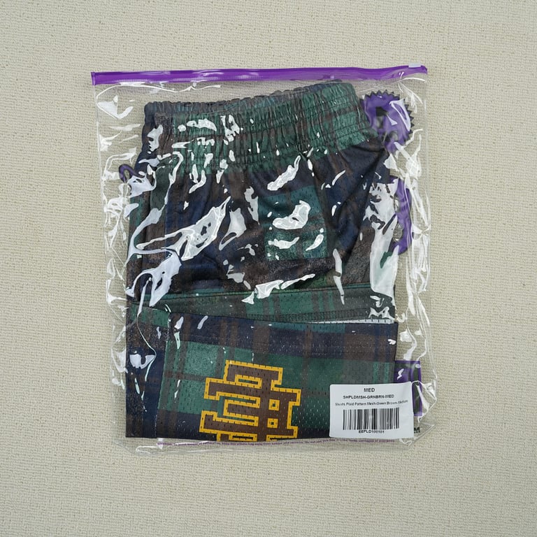 Eric Emanuel EE Basic Short Green/Black Plaid - 3