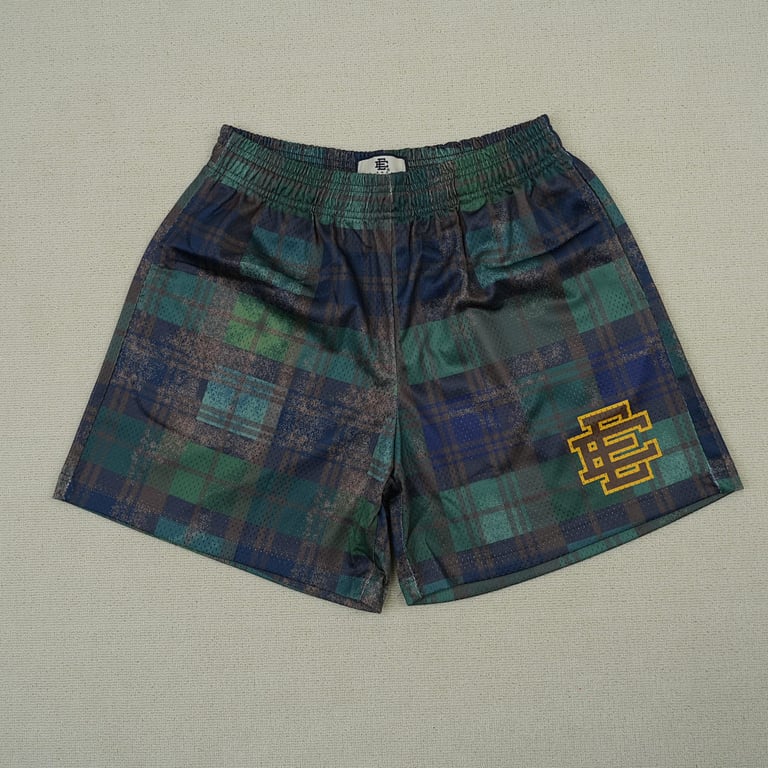 Eric Emanuel EE Basic Short Green/Black Plaid - 4