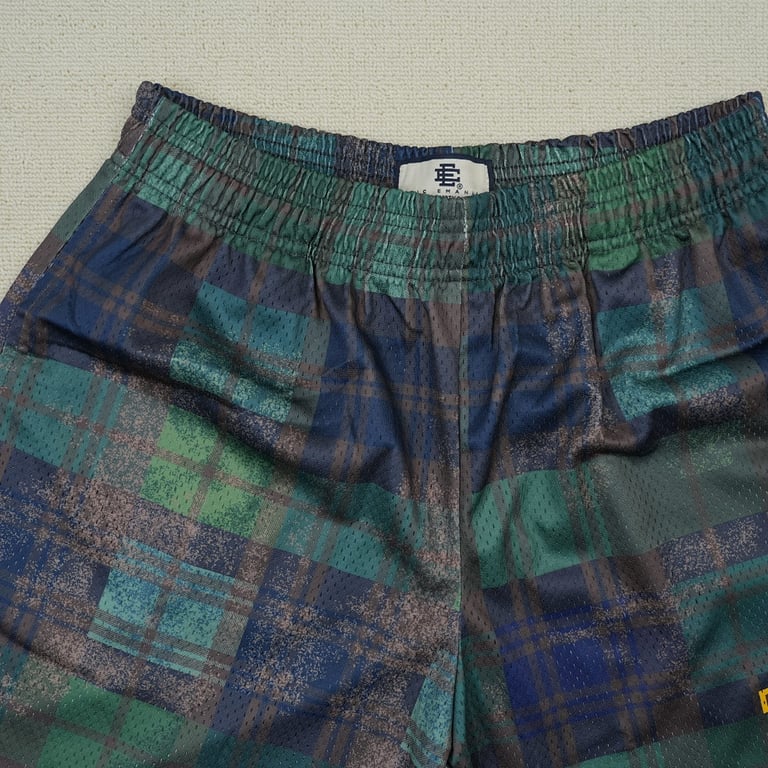 Eric Emanuel EE Basic Short Green/Black Plaid - 7