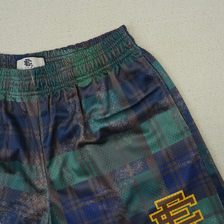 Eric Emanuel EE Basic Short Green/Black Plaid - 8