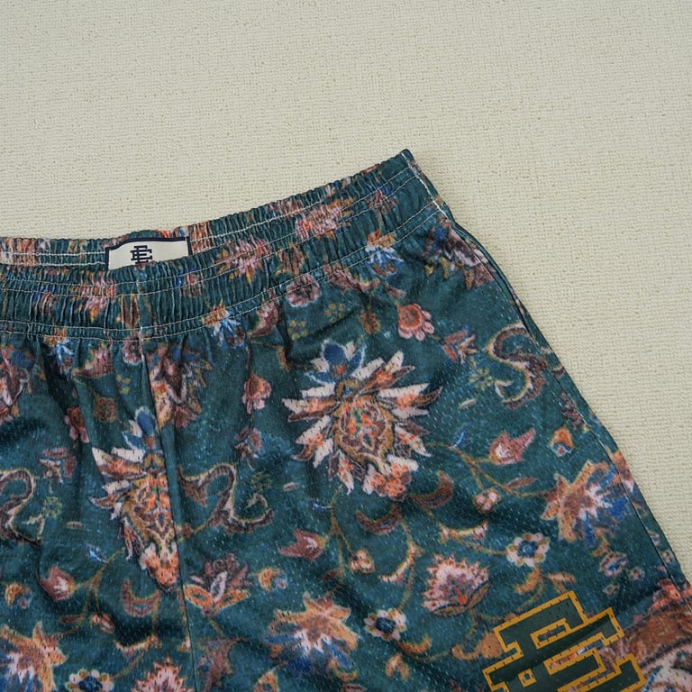 Eric Emanuel EE Basic Rug Print Short Green/White - 14