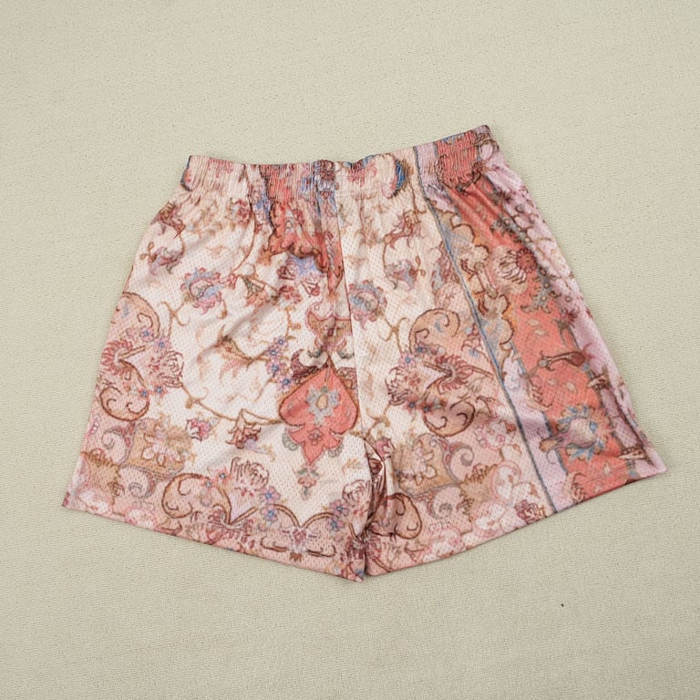 Eric Emanuel EE Basic Rug Print Short White/Pink - 12