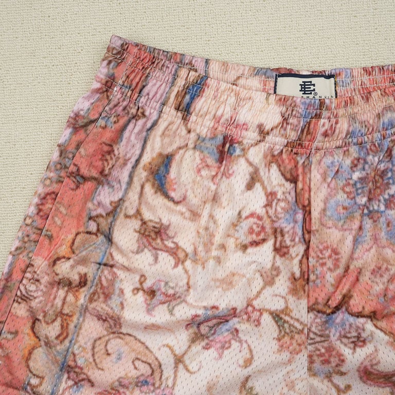 Eric Emanuel EE Basic Rug Print Short White/Pink - 7
