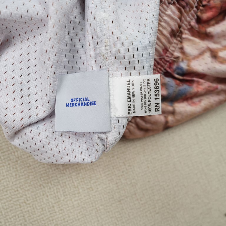 Eric Emanuel EE Basic Rug Print Short White/Pink - 9
