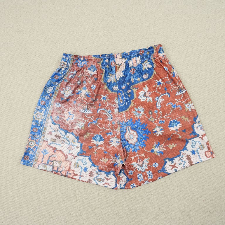 Eric Emanuel EE Basic Rug Print Short White/Navy - 10