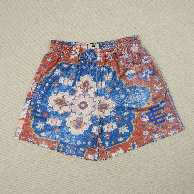 Eric Emanuel EE Basic Rug Print Short White/Navy - 4