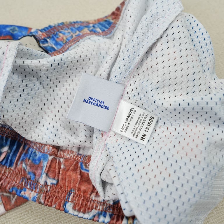 Eric Emanuel EE Basic Rug Print Short White/Navy - 8