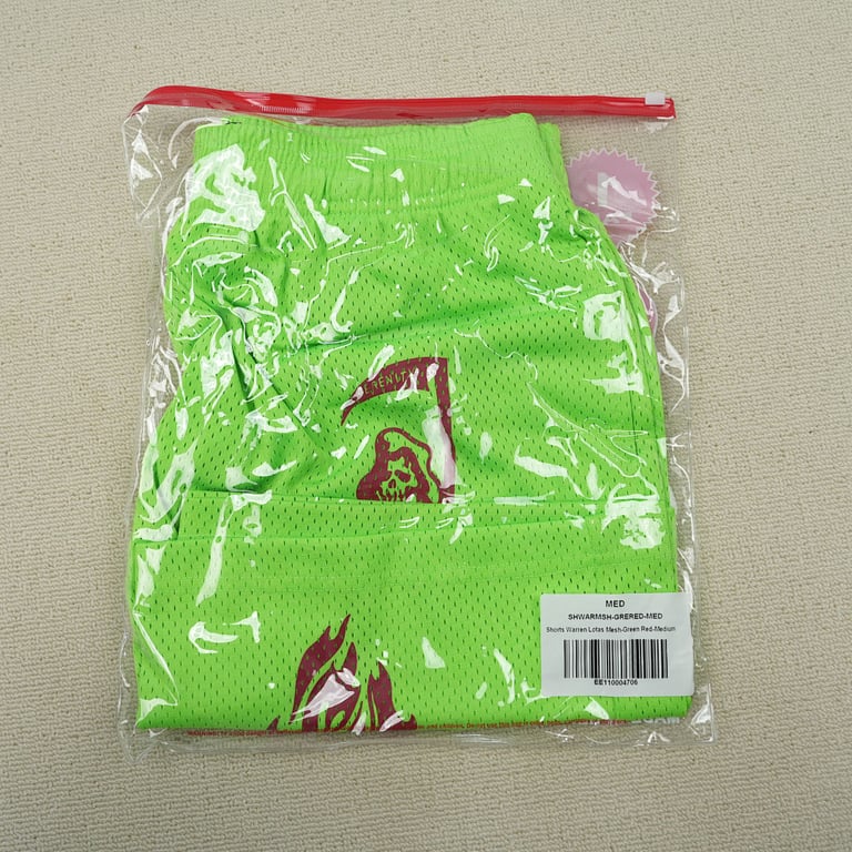 Eric Emanuel x Warren Lotas Shorts Green/Red - 4