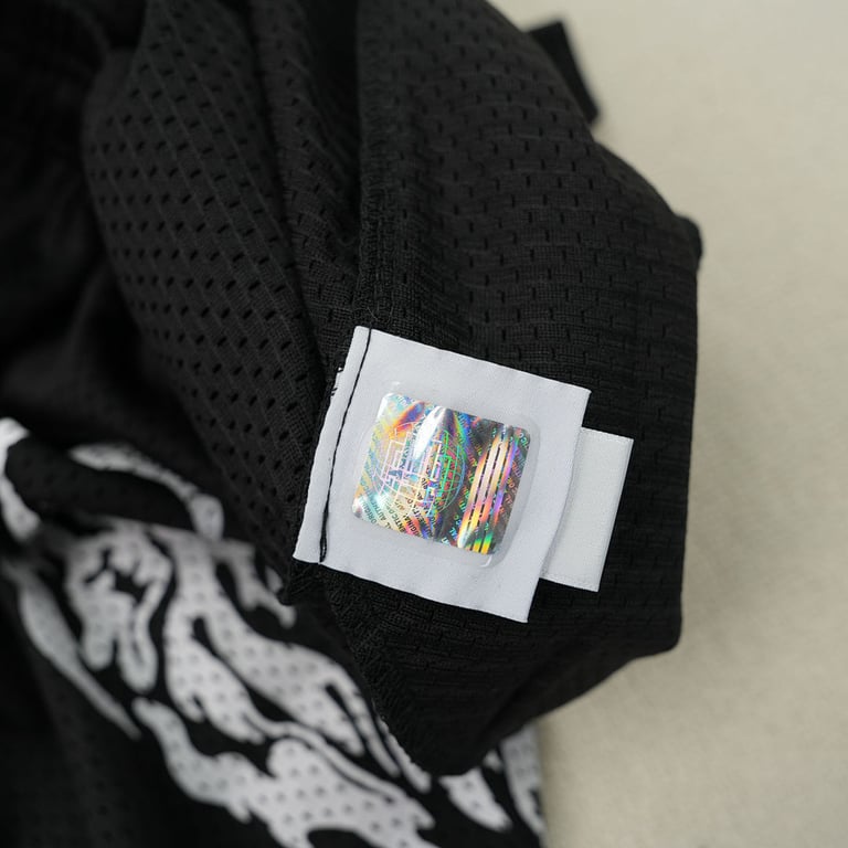 Eric Emanuel x Warren Lotas Mesh Shorts Black/White - 10