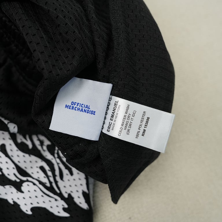Eric Emanuel x Warren Lotas Mesh Shorts Black/White - 9