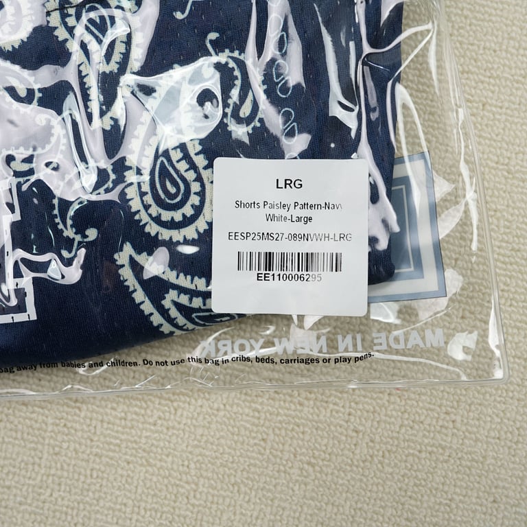 Eric Emanuel EE Basic Short SS25 Navy Paisley - 4
