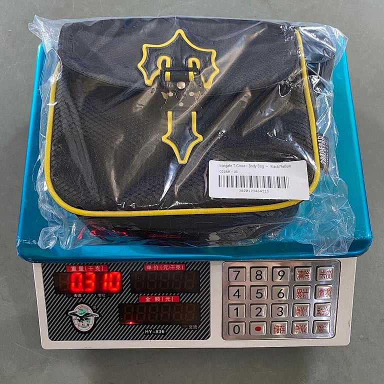 Trapstar Irongate T Cross-Body Bag Black/Yellow - 2