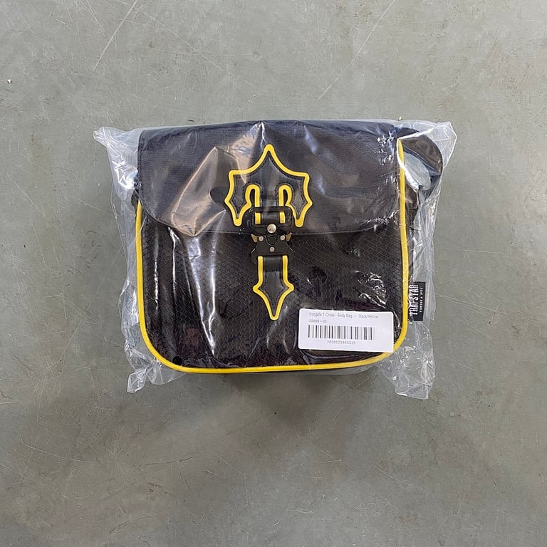 Trapstar Irongate T Cross-Body Bag Black/Yellow - 3