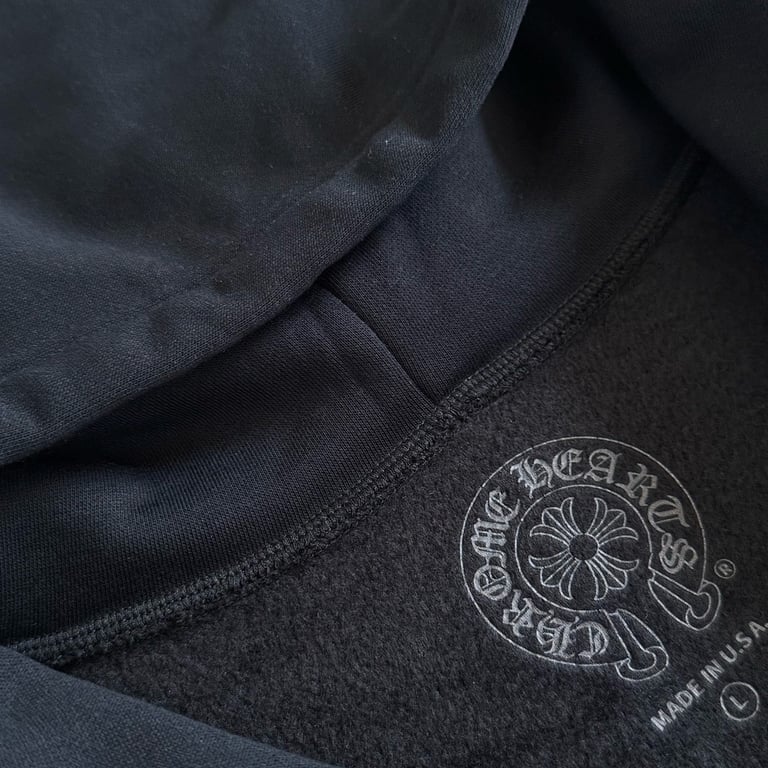 Chrome Hearts Pink Floral Zip Hoodie Black - 14