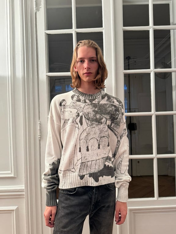 Enfants Riches Déprimés Graphic Knit Sweater - 2