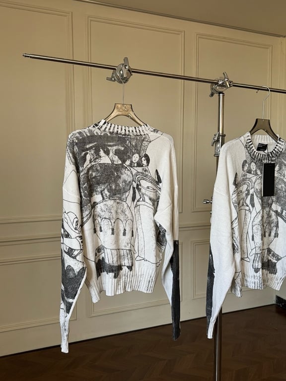 Enfants Riches Déprimés Graphic Knit Sweater - 11