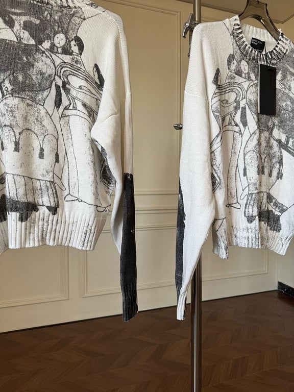 Enfants Riches Déprimés Graphic Knit Sweater - 12