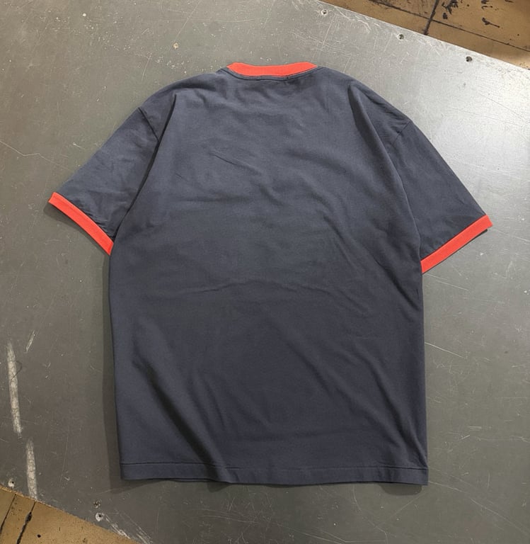 Enfants Riches Déprimés Logo Ringer T-Shirt Grey/Red - 3