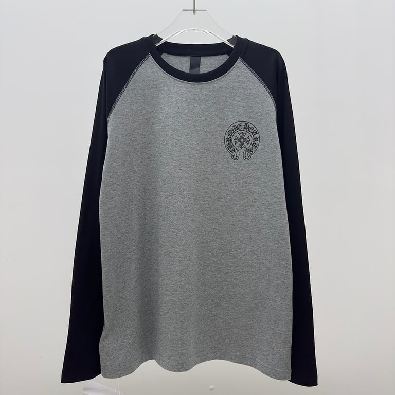 Chrome Hearts Raglan Long Sleeve Grey Black
