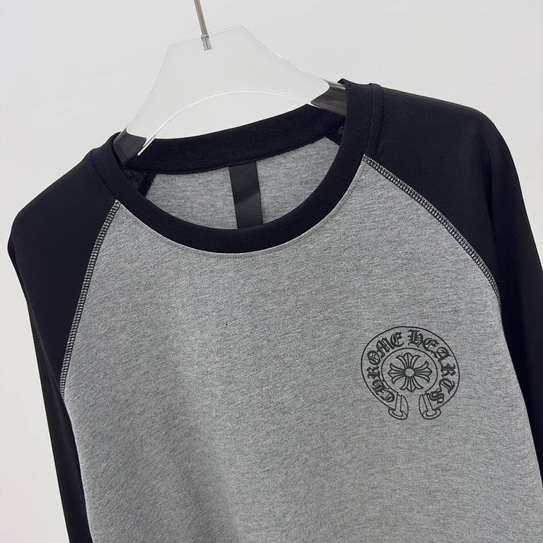 Chrome Hearts Raglan Long Sleeve Grey Black - 4