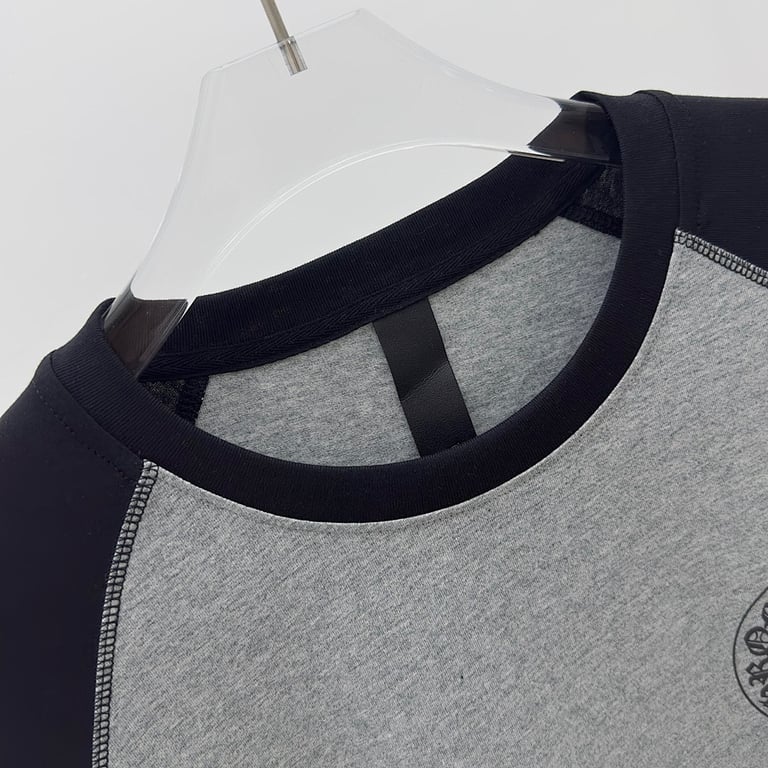 Chrome Hearts Raglan Long Sleeve Grey Black - 6