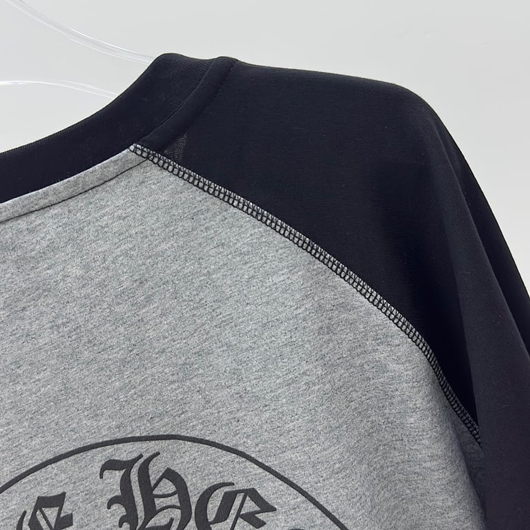 Chrome Hearts Raglan Long Sleeve Grey Black - 7