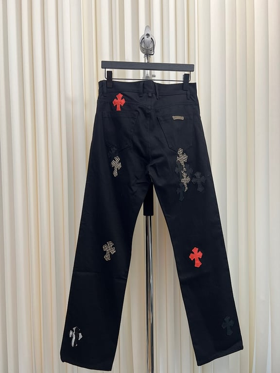 Chrome Hearts Multi-Patch Cross Jeans Black - 4