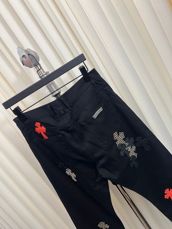 Chrome Hearts Multi-Patch Cross Jeans Black - 5