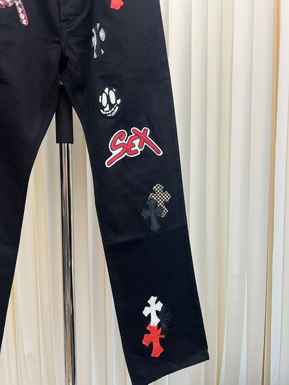 Chrome Hearts Multi-Patch Cross Jeans Black - 6
