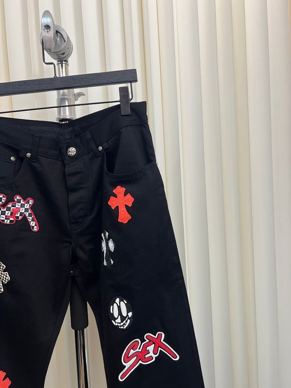 Chrome Hearts Multi-Patch Cross Jeans Black - 8