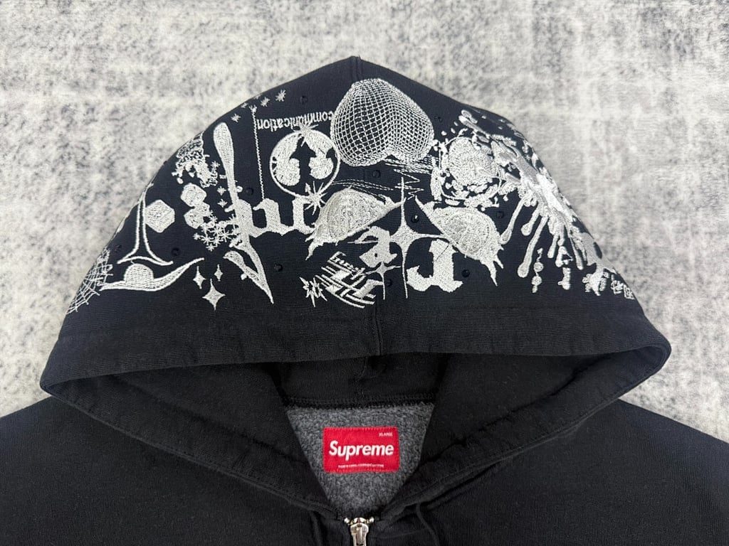 Supreme Black Ark Zip Up Hoodie - 4