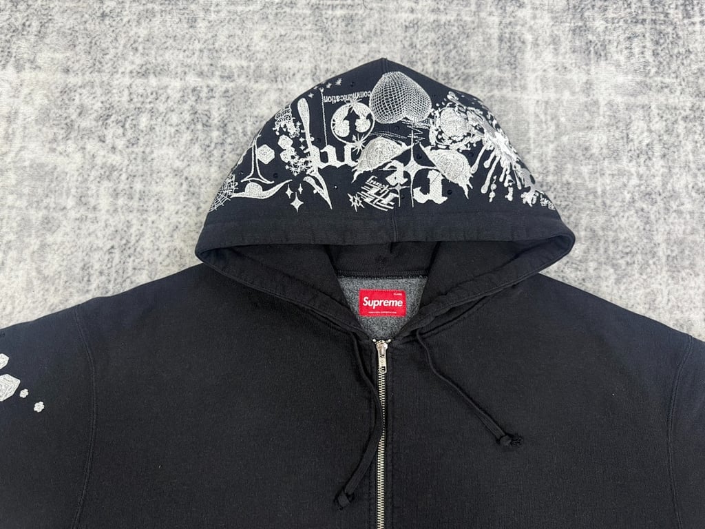 Supreme Black Ark Zip Up Hoodie - 5