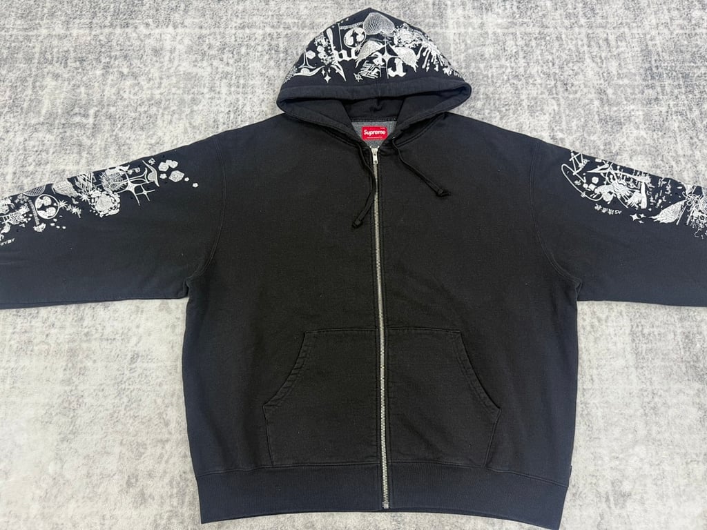 Supreme Black Ark Zip Up Hoodie - 6