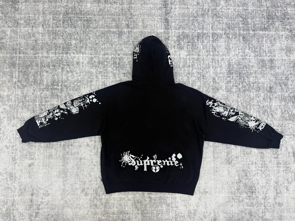 Supreme Black Ark Zip Up Hoodie - 7