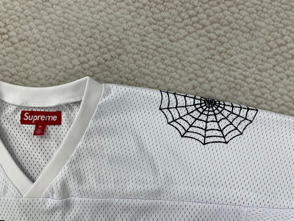 Supreme Spider Web Football Jersey 52 - 17
