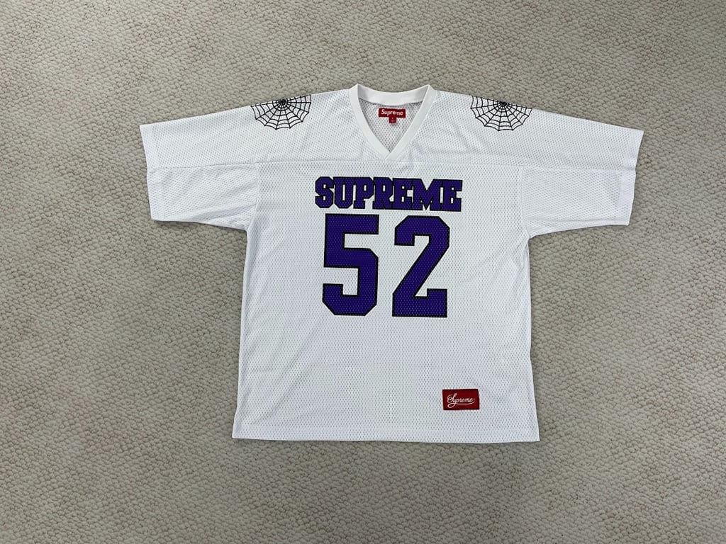 Supreme Spider Web Football Jersey 52 - 3