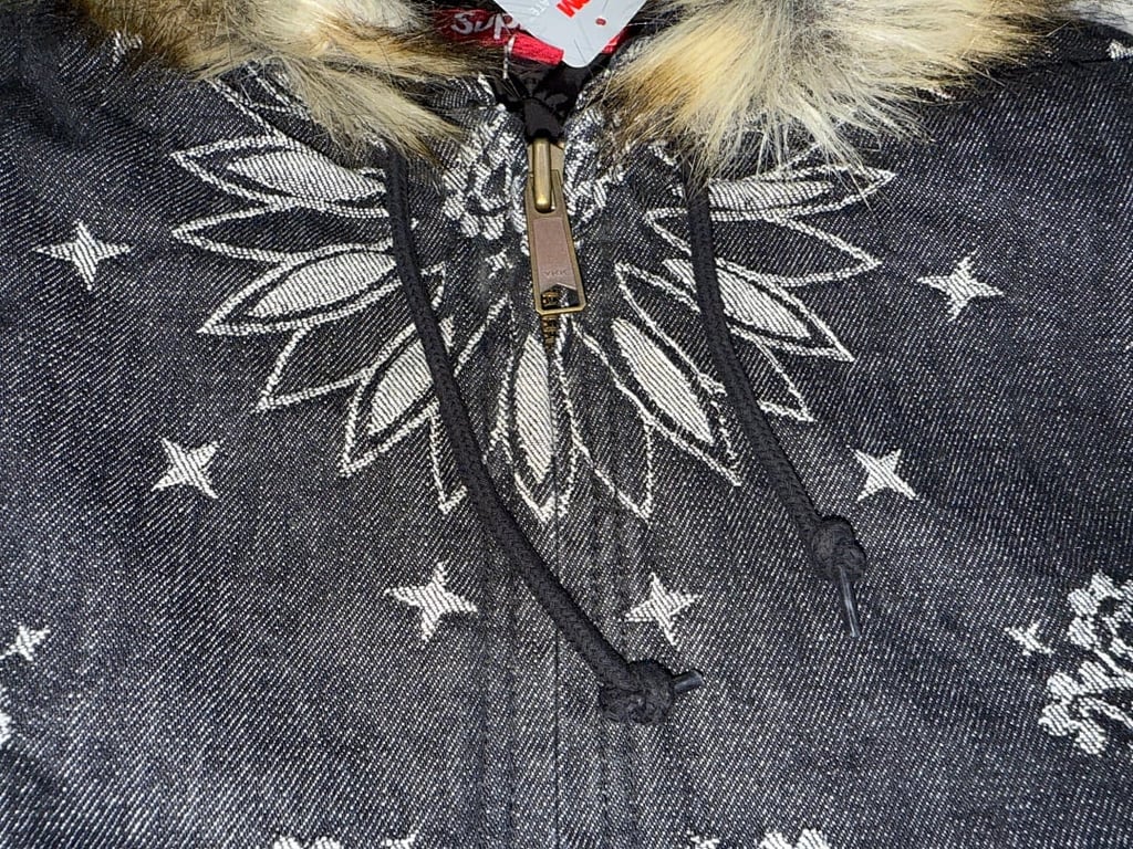 Supreme Bandana Faux Fur Hooded Jacket - 28