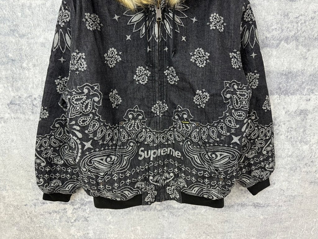 Supreme Bandana Faux Fur Hooded Jacket - 37