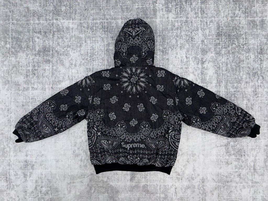 Supreme Bandana Faux Fur Hooded Jacket - 5