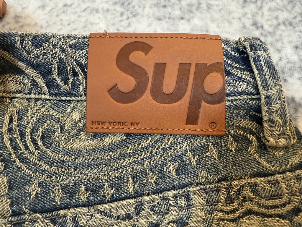 Supreme Paisley Denim Hooded Jacket & Pants Set - 14