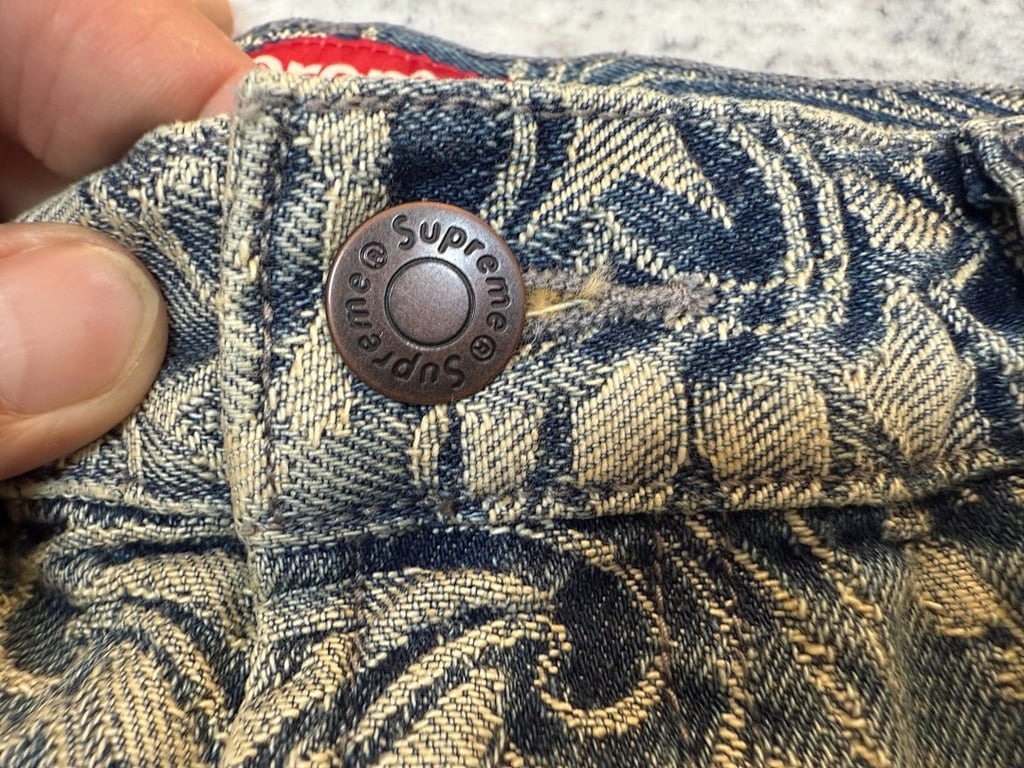 Supreme Paisley Denim Hooded Jacket & Pants Set - 16