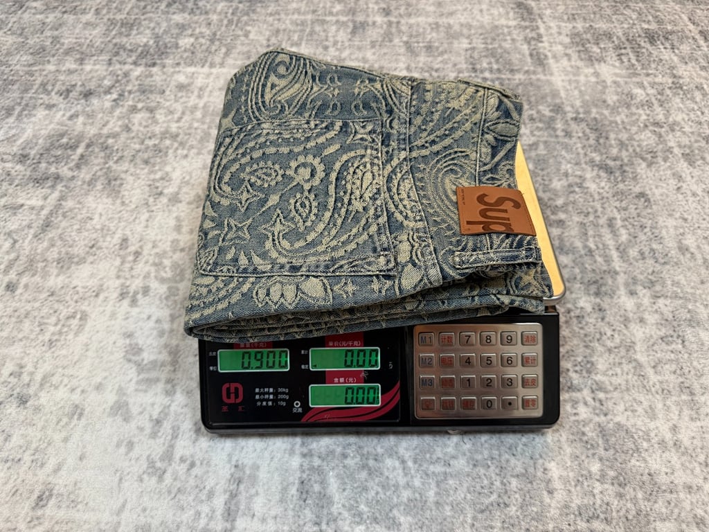 Supreme Paisley Denim Hooded Jacket & Pants Set - 26