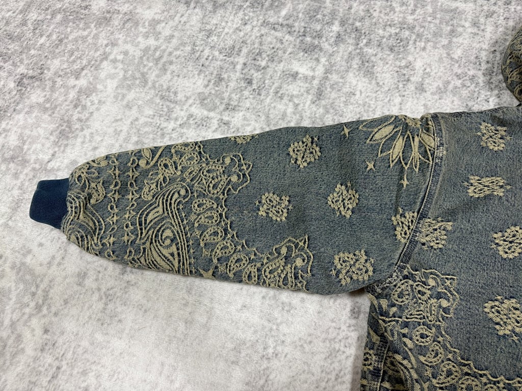 Supreme Paisley Denim Hooded Jacket & Pants Set - 35