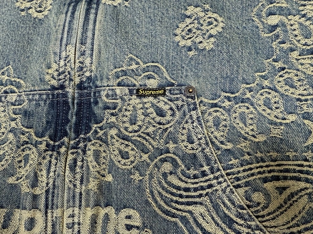 Supreme Paisley Denim Hooded Jacket & Pants Set - 41