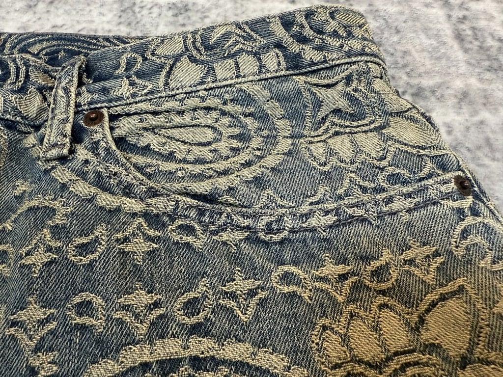Supreme Paisley Denim Hooded Jacket & Pants Set - 7