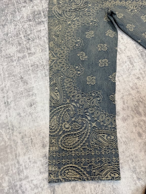 Supreme Paisley Denim Hooded Jacket & Pants Set - 10