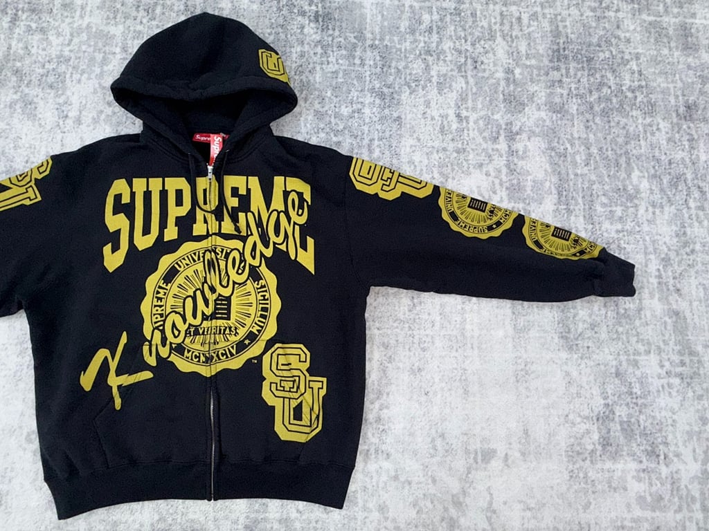 Supreme Knowledge Reigns Zip Up Hoodie FW25 - 24
